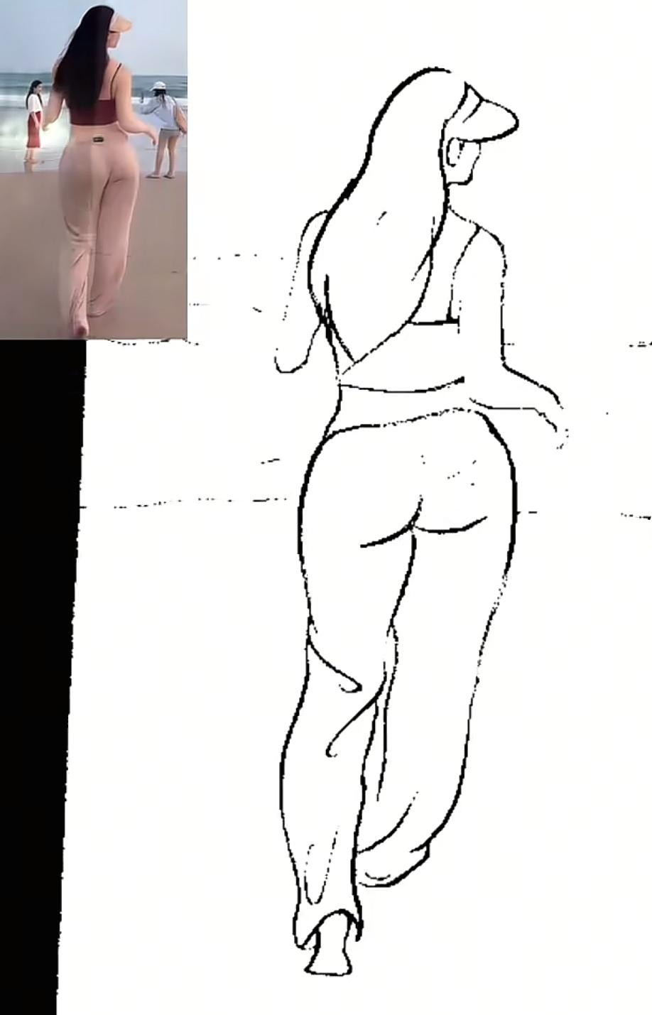 人物速写·背影