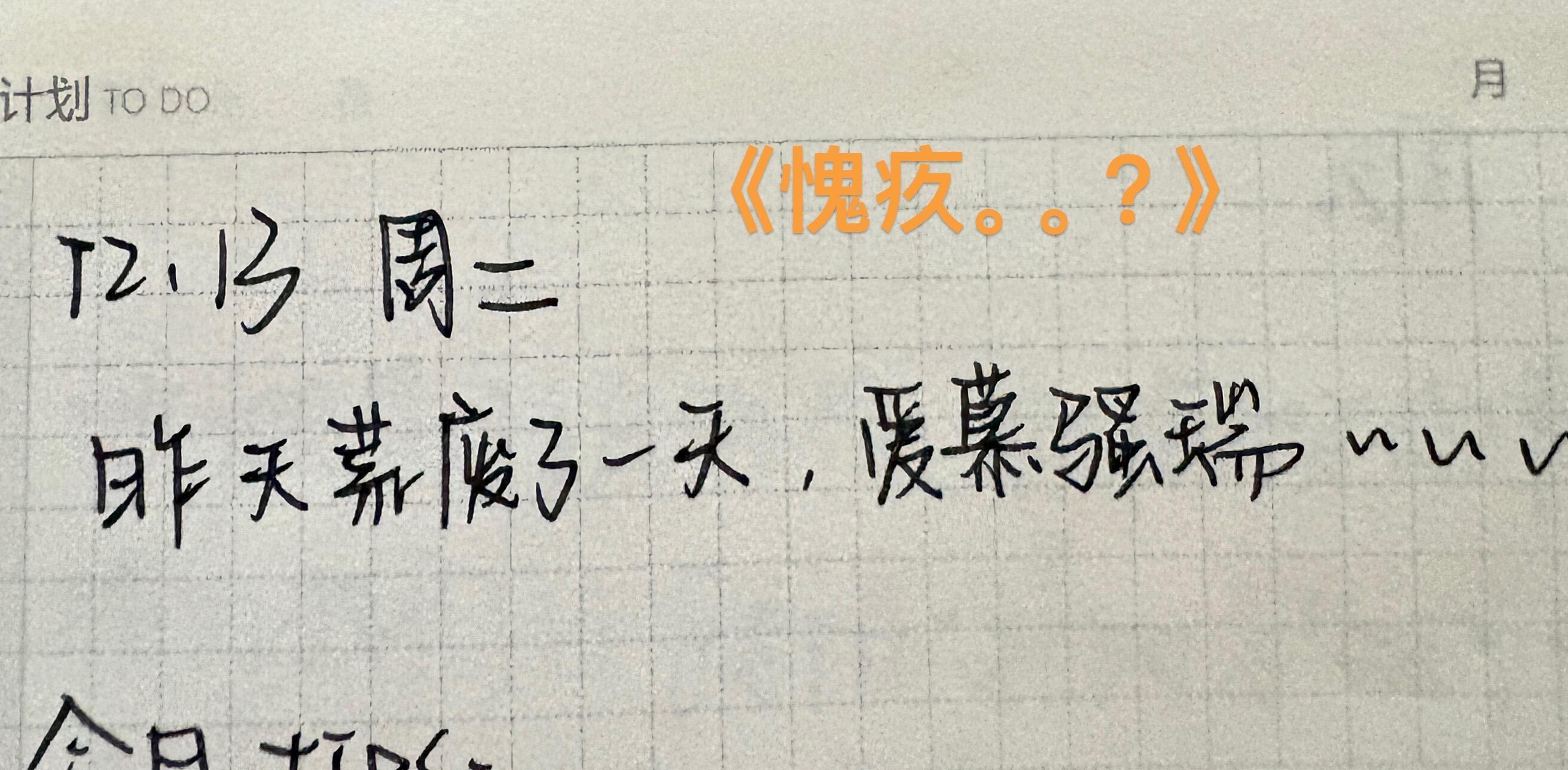 翻到了读研的时候写的日记 