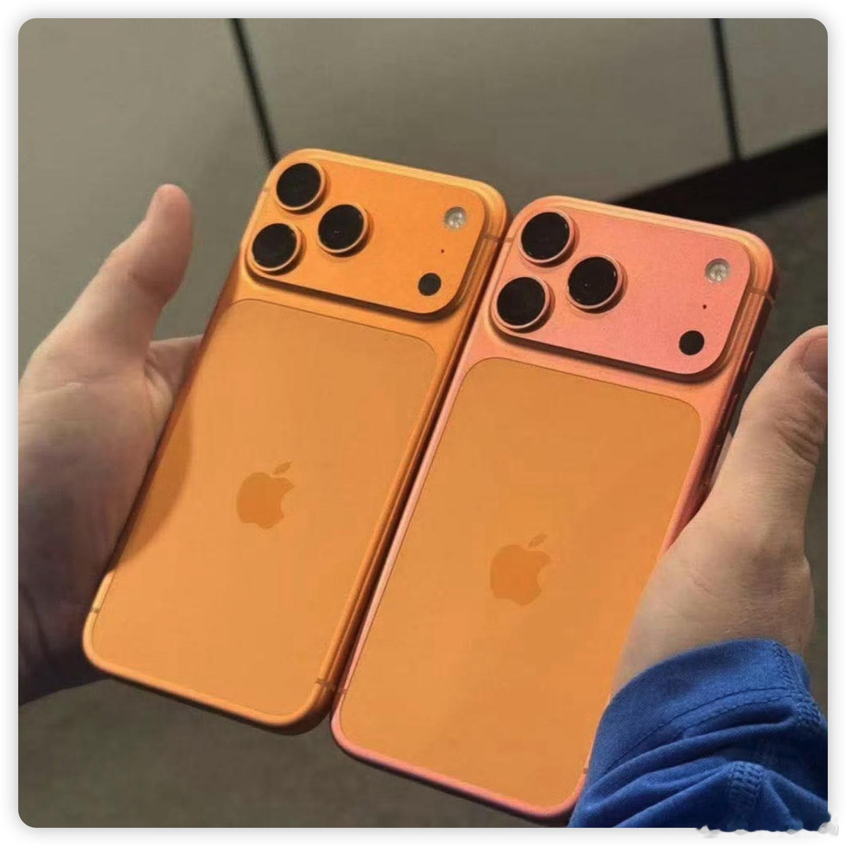 苹果彻查iPhone17Pro褪色啊…还能变色？这是我没想到的，图里这个看着挺夸