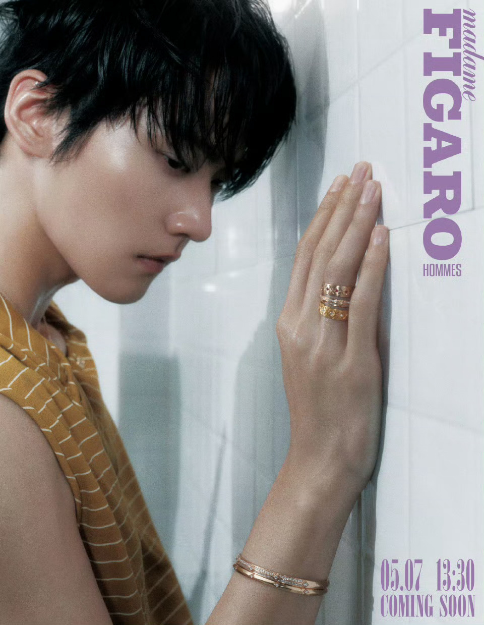 周柯宇 × 费加罗男士 May 2026 封面预告周柯宇费加罗男士高定大片预告