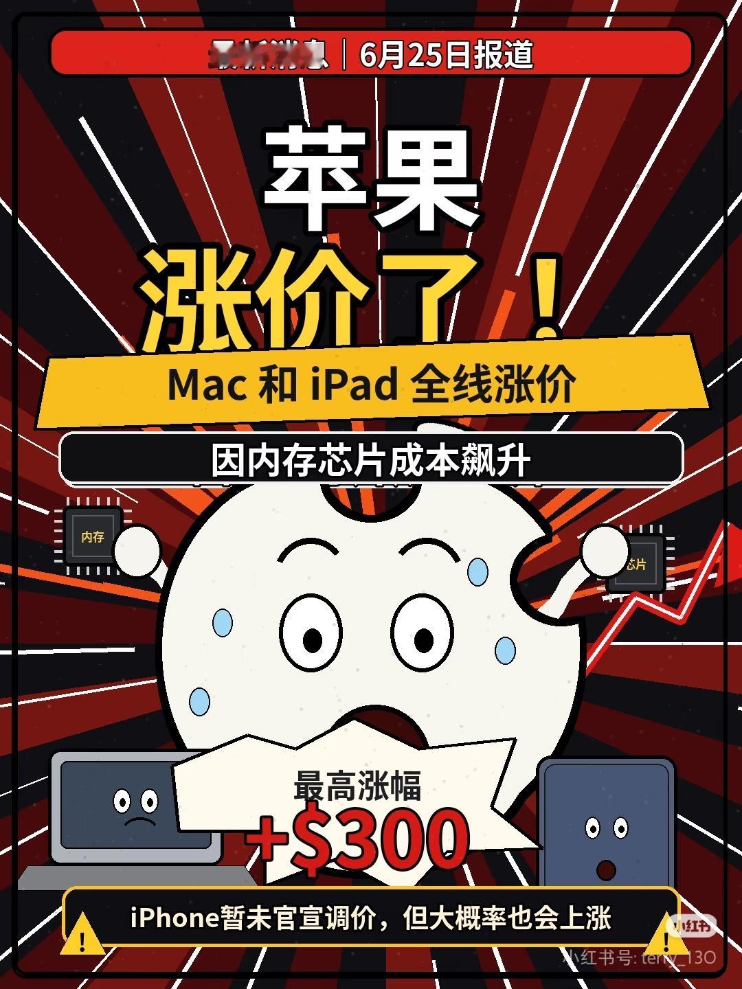 苹果iPad和MacBook涨价这不成理财产品了？早买早享受，晚买看运气