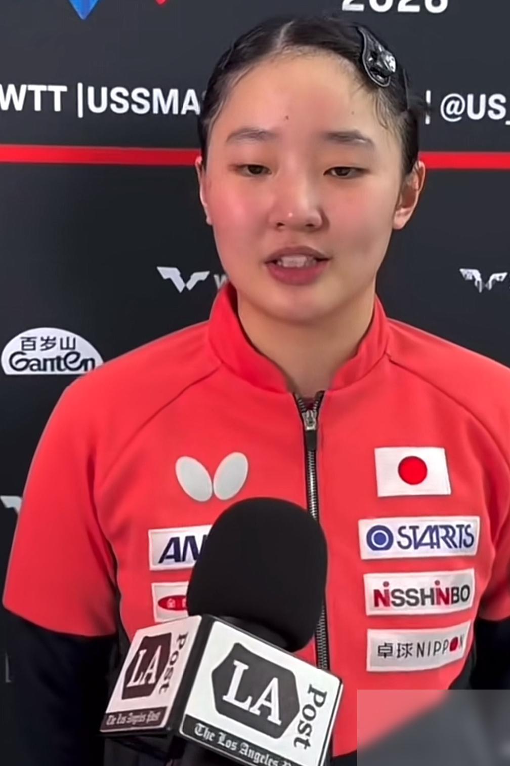 张本美和接受采访时，谈到自己和松岛辉空输掉混双比赛的感觉时，把问题说得挺直白：太