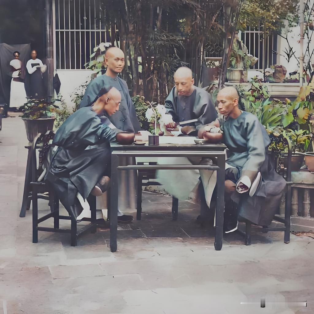 1859年清末，作为岭南地区的政治中枢的两广总督衙门后花园内，四位幕僚围坐凉亭。