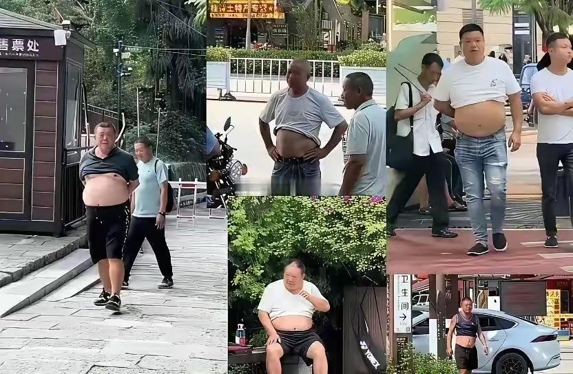 夏天来了，好多男同志都会这样，真的会凉快很多，别嚼舌根，不信你试试
男人都是大大