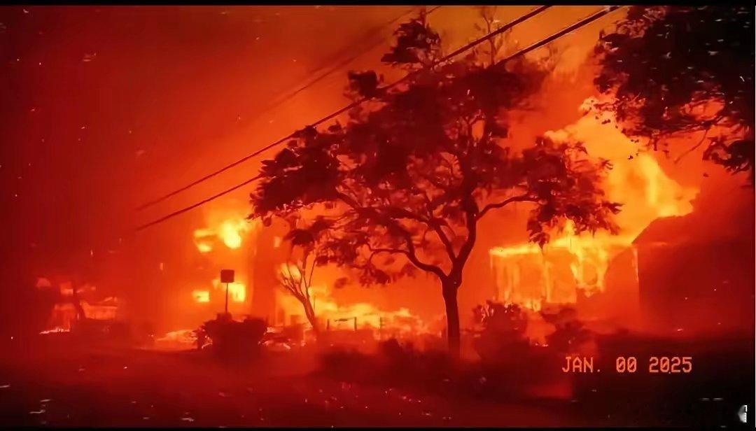 洛杉矶这次大火，直接损失大概有1000亿美元。因为70%的山火保险公司都取消了山