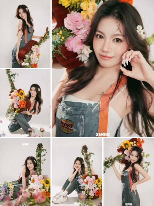听说春天在我的背带裤里安了家？🌼✨