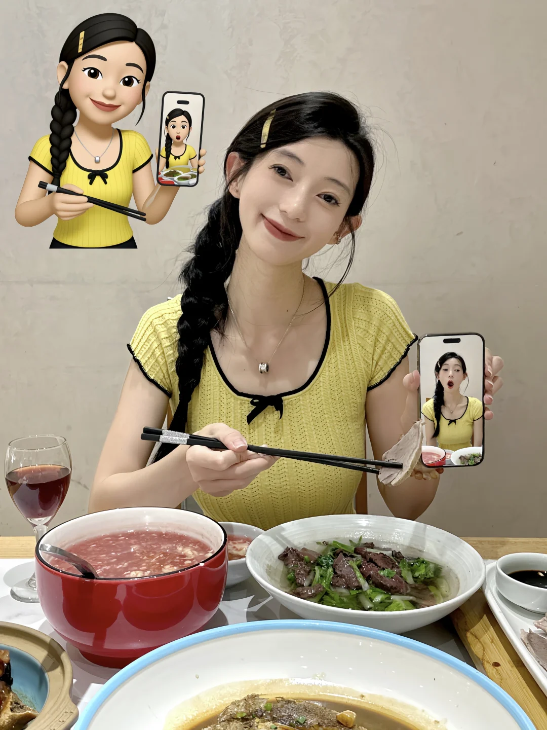 ˓♡•🥢公主们请学！一些有趣的吃饭拍照姿势