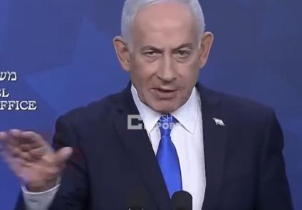 内塔尼亚胡说漏嘴了？
他表示，如果在一年前，我说世界上最强大的国家美国，会跟以色