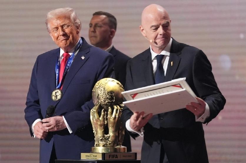 国际足联（FIFA）昨日于美国华盛顿举行2026年美墨加世界杯决赛周抽签仪式，备
