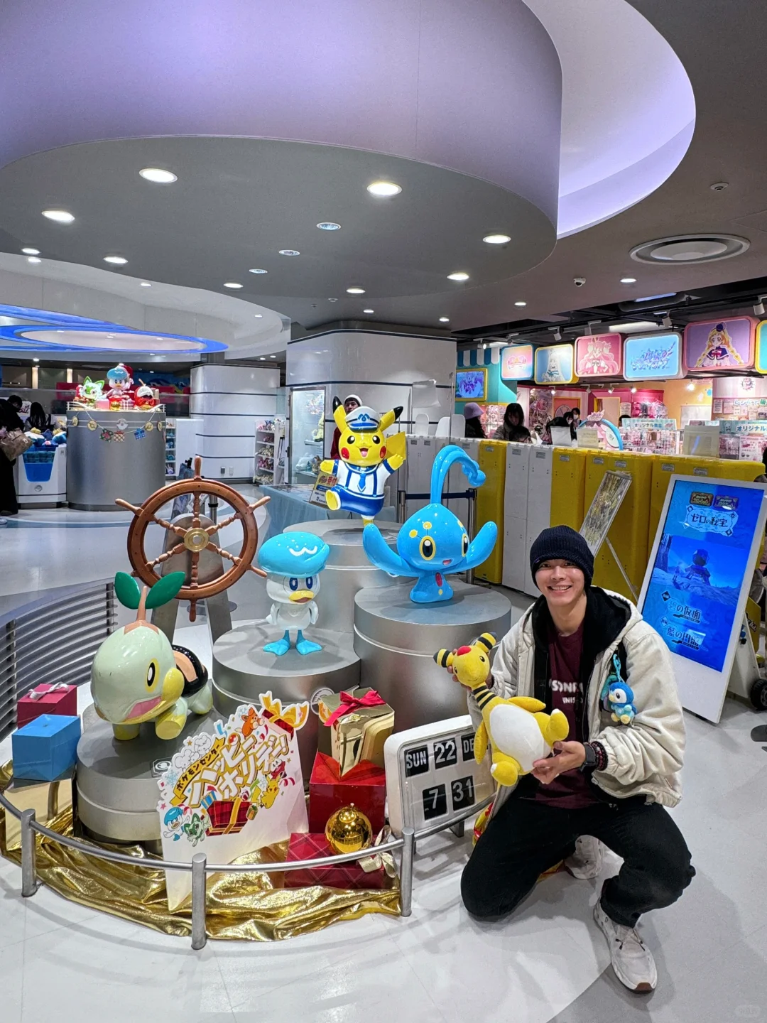 今年最后一次来捉宝可梦（神奇宝贝）！在海边！
