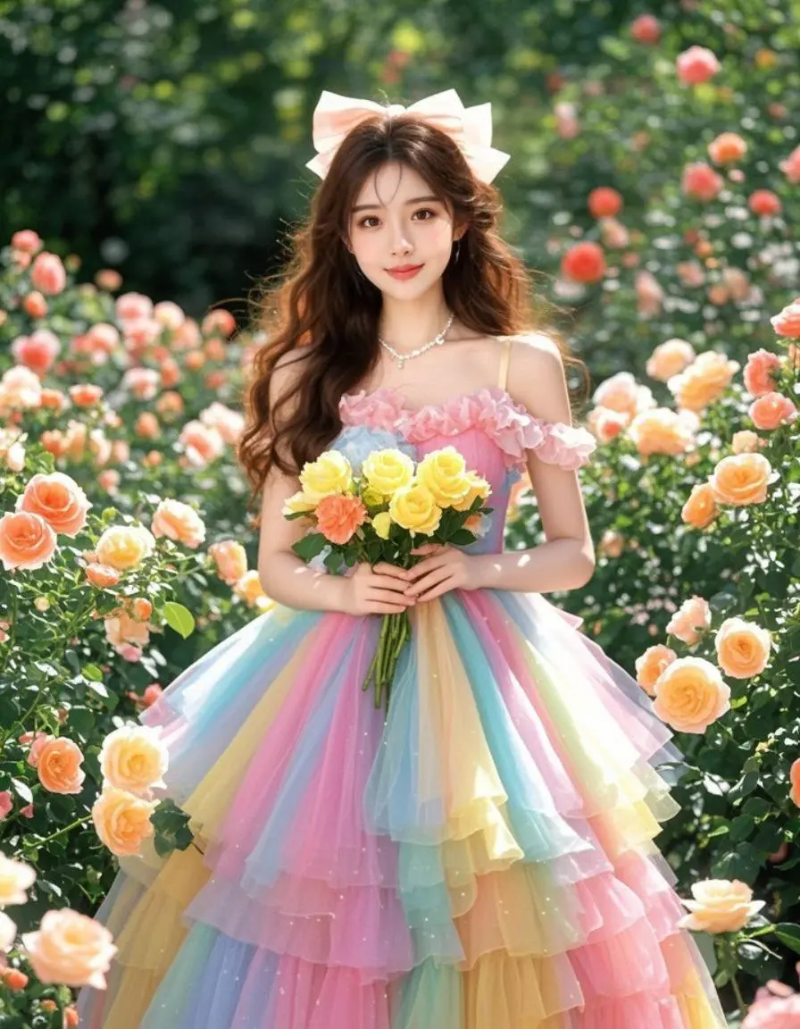 玫瑰幻梦 原来ai写真可以这么美 人生总得有一套ai写真吧 谁拍谁好看...