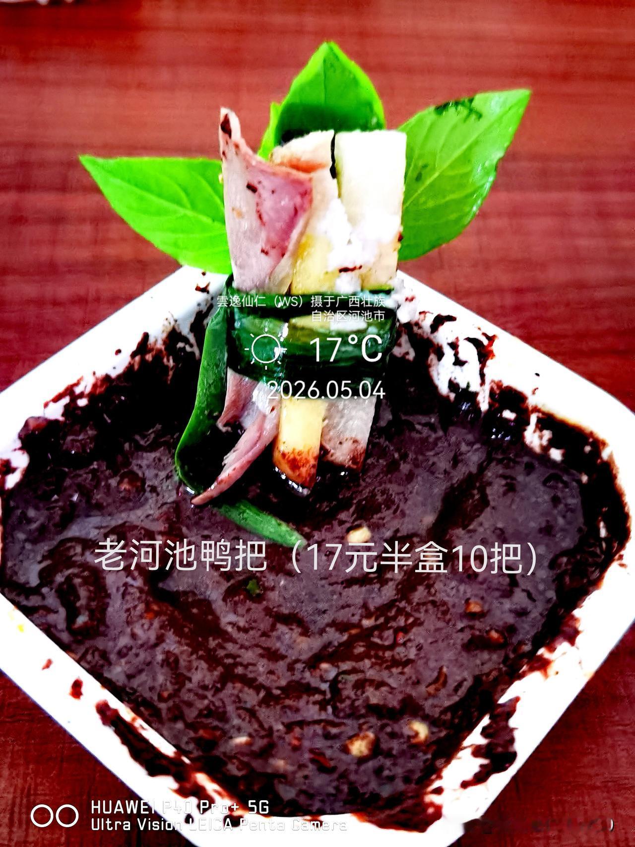 月居生活记录（9651）广西壮族自治区河池市（88）品尝小吃34：老河池鸭把（1