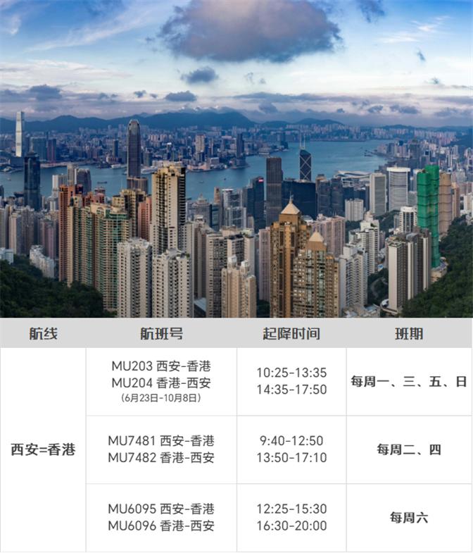 不止新增首尔航线，东方航空在即将开启的民航暑运期间，计划加密西安往返香港、新加坡