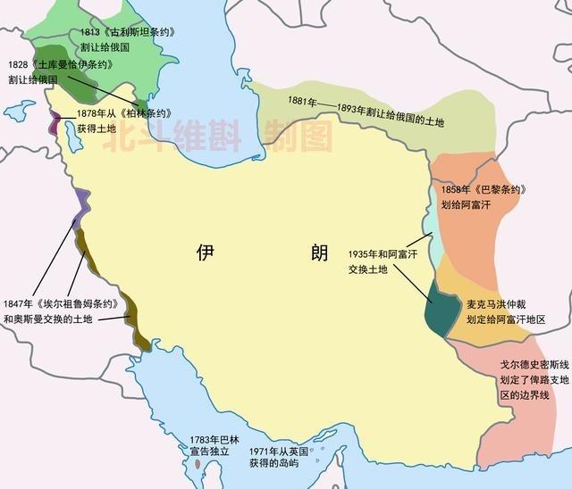 伊朗，曾经的世界大国，在近代到底沦陷了多少的土地？伊朗在波斯第一帝国时代，最大面