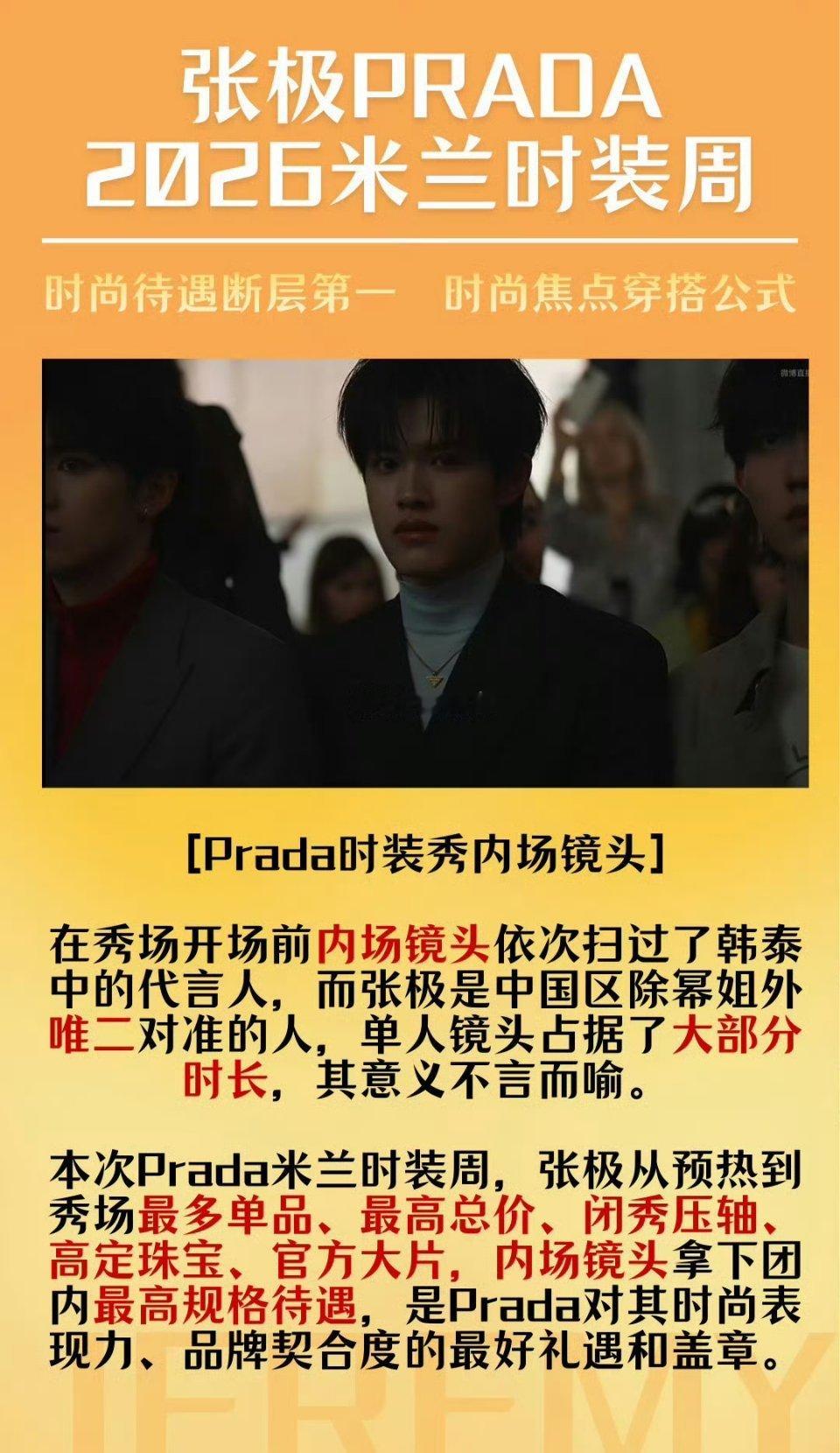 TOP解锁Prada预告图✨Prada秀场镜头比我的年终奖还偏心！张极单人镜头长