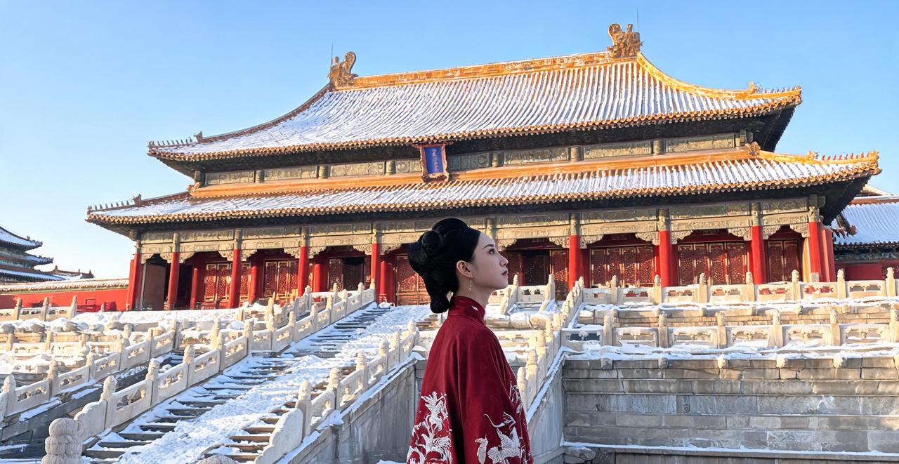 为了拍这张故宫雪景，我凌晨5点抢票、零下6度冻了2小时，你们说这波值不值？