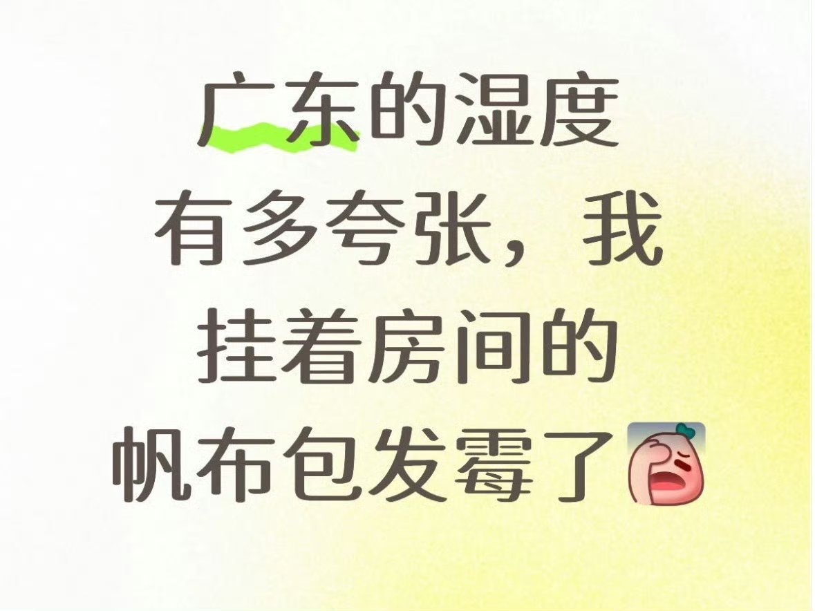 广东的湿度有多夸张嗨~我还以为有啥新闻对于广州人来说，真皮包真皮鞋真皮衣皮带会发