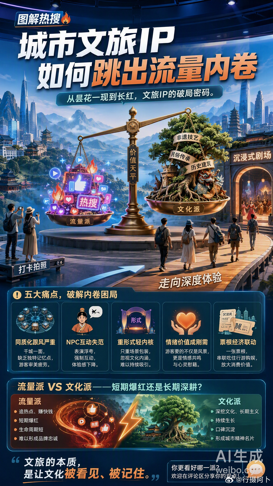 城市文旅IP如何跳出流量内卷从淄博烧烤到哈尔滨冰雪，从天水麻辣烫到各地“城超”赛