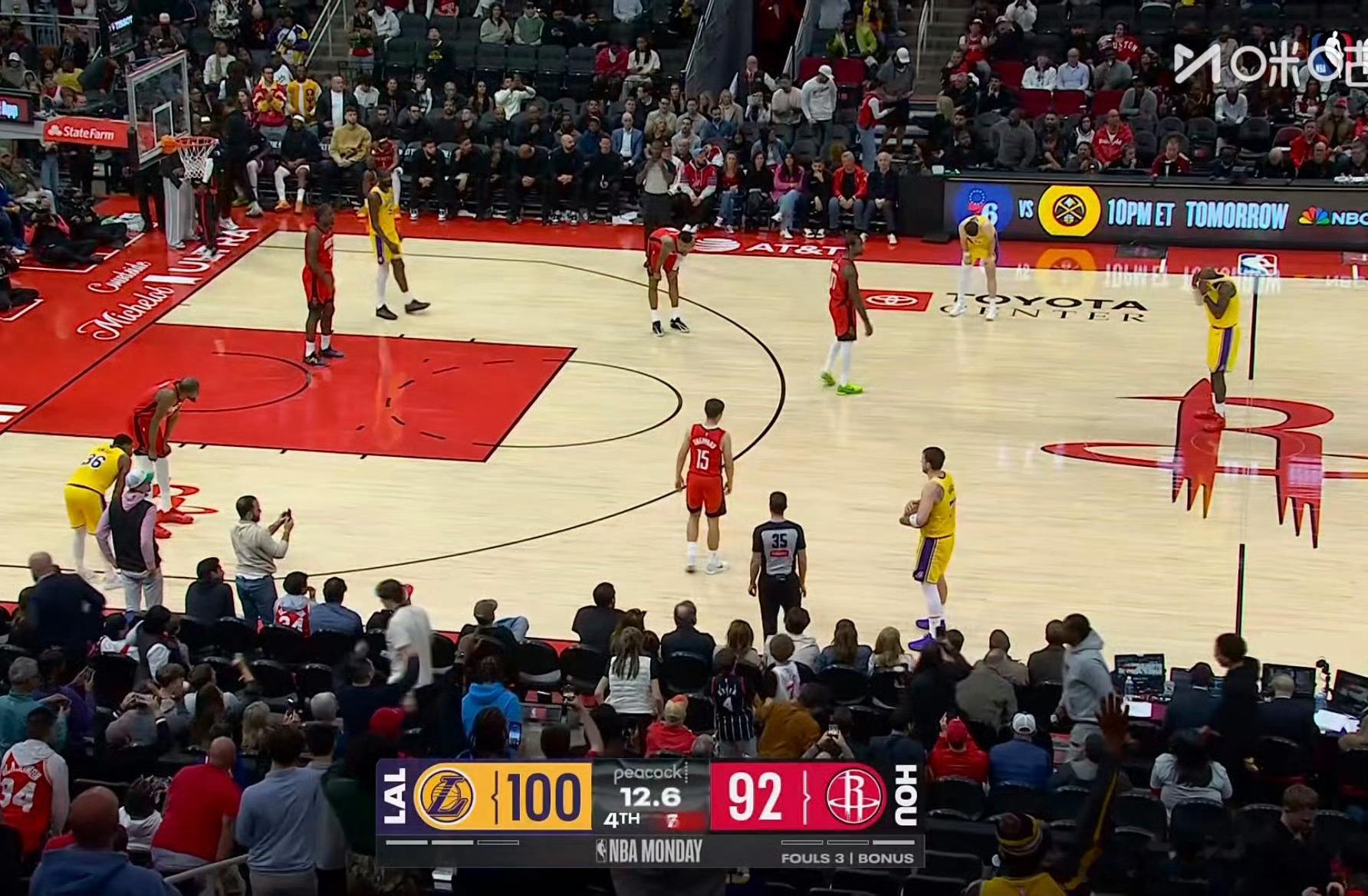 比赛结束，湖人逆转火箭，获得六连胜！ 湖人vs火箭湖人六连胜