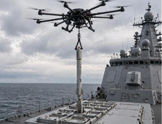 印度海军又闹笑话，说要造一款超大号的多旋翼无人机，专门负责在海上，给战舰的垂直发