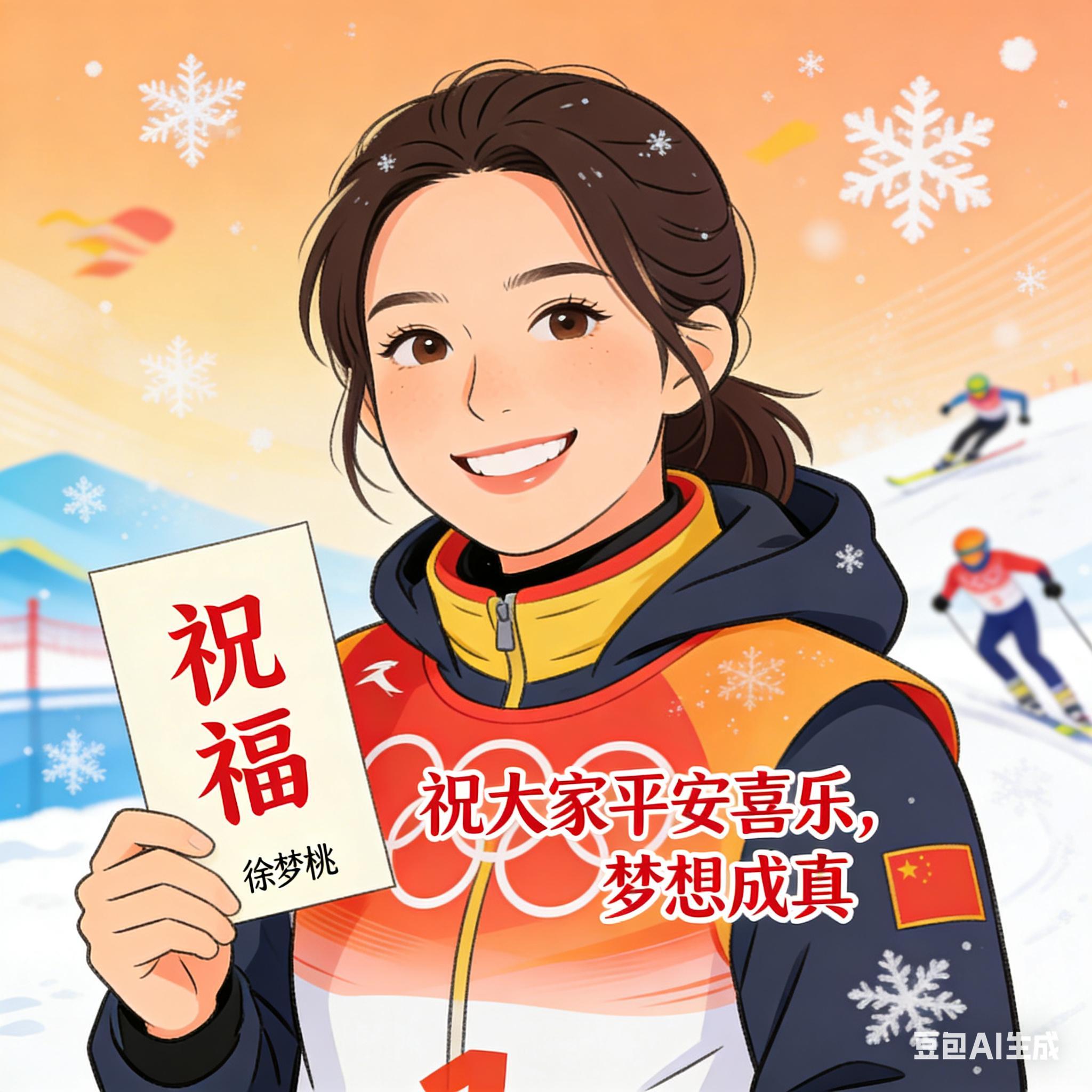 过个有AI年体育AI过大年徐梦桃情人节发文徐梦桃四年前今天夺金 金牌是最好的勋章