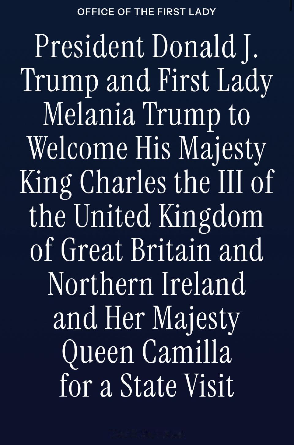 白金汉宫26日宣布，查尔斯三世国王与卡米拉王后的访美行程不变，27日启程。一天前