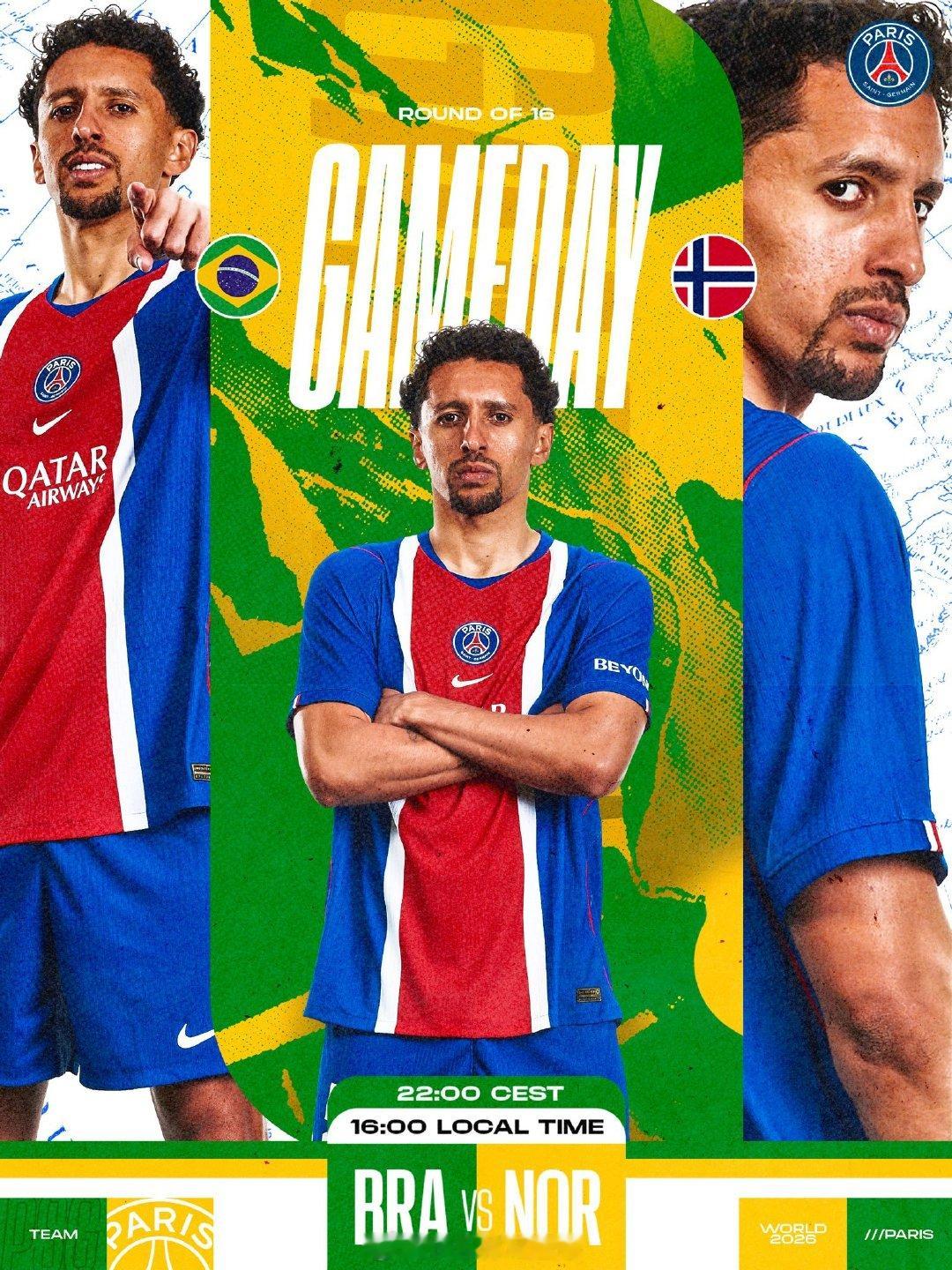 🔴 巴黎之队世界杯比赛日 🔵🇧🇷巴西 🆚 挪威🇳🇴🏟 新泽西体育