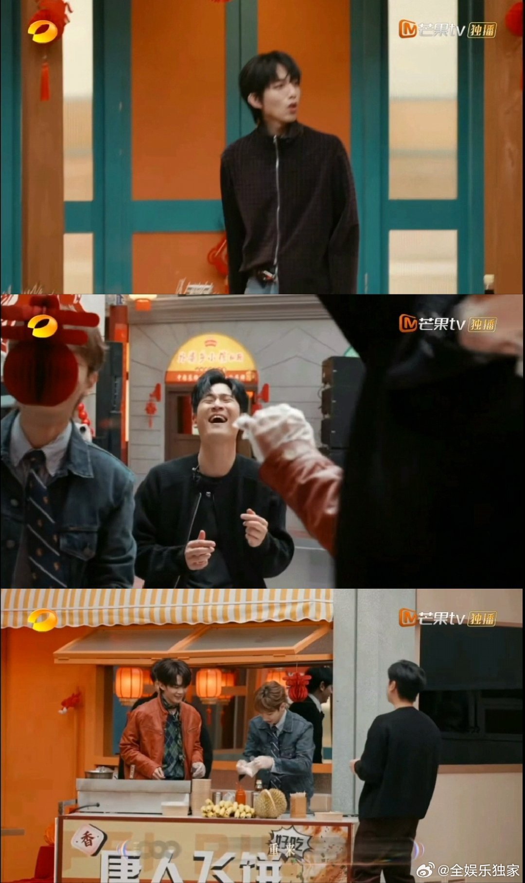 汪苏泷汪苏泷做飞饼真飞了声生不息为了不浪费粮食，汪苏泷认真把饼从屋顶取下来，继续