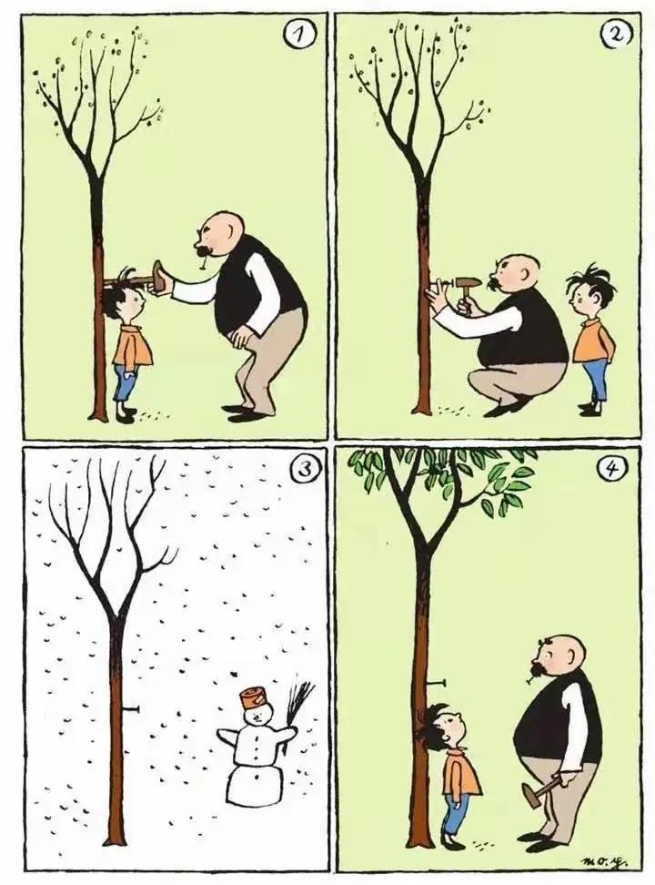 刻舟求剑，完美解释[呲牙]。