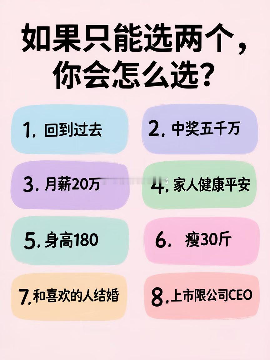八选二，你怎么选？