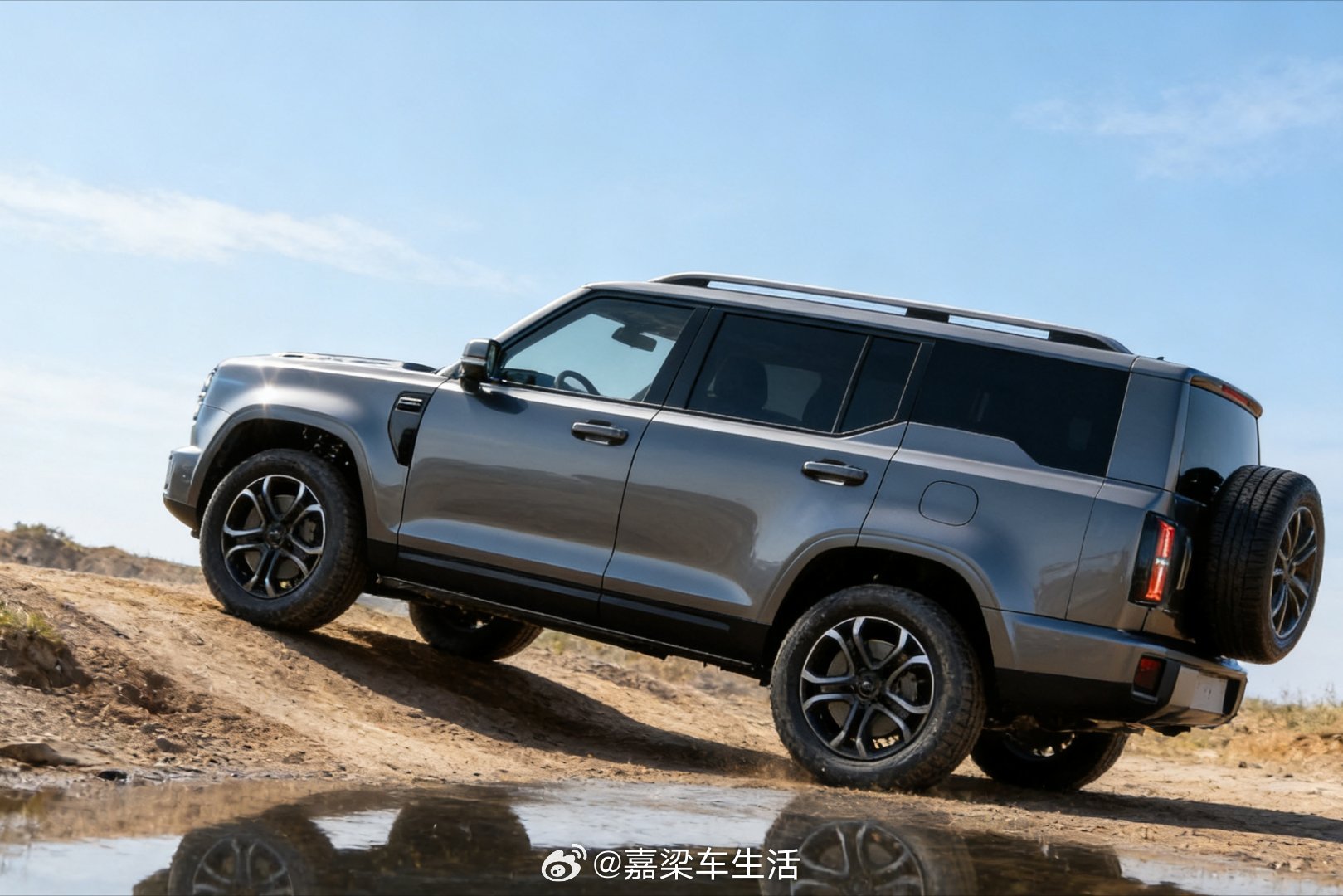 简单渲染了一下“哈弗新旗舰”，侧面都那么帅！太帅了哈弗再推方盒子新物种大v聊车