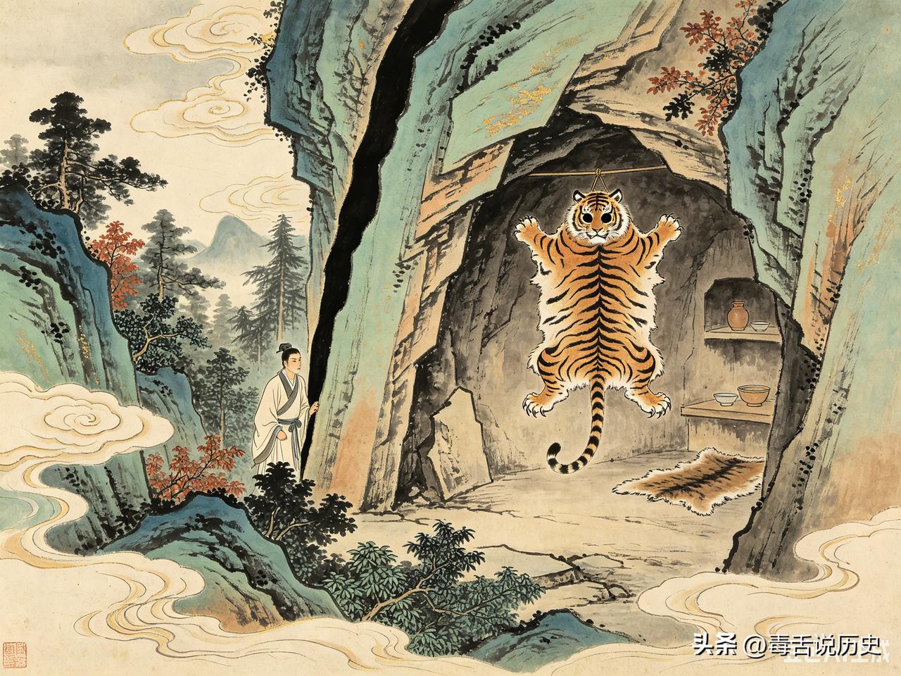 唐贞元年间，张生带着女儿从洛阳回老家。途经一片深山时，天色已晚，前不着村后不着店