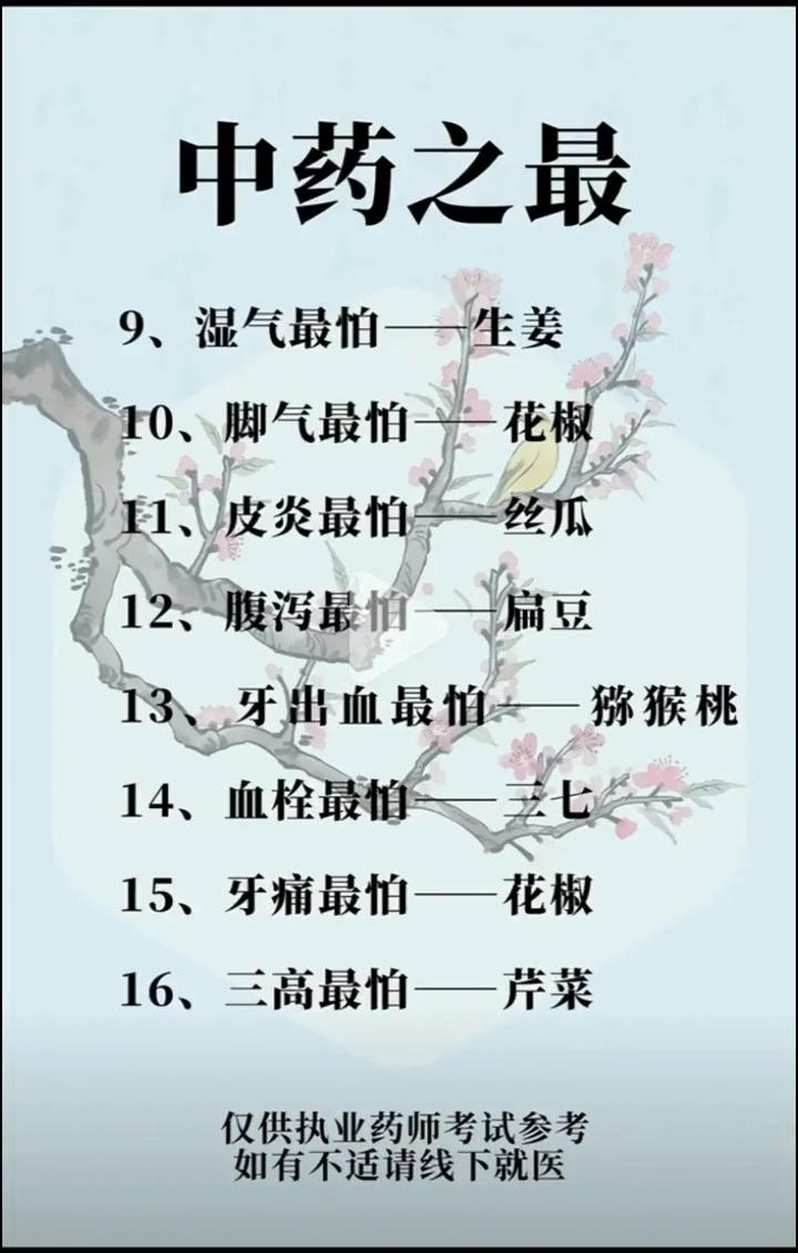 中药之最。
·1、前列腺炎最怕--南瓜子。
·2、尿道结石最怕-玉米须。
·3、