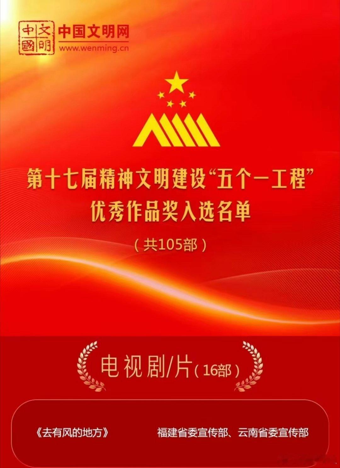去有风的地方获五个一工程奖 去有风的地方助力春节7天吸金384亿，一部剧带火一座