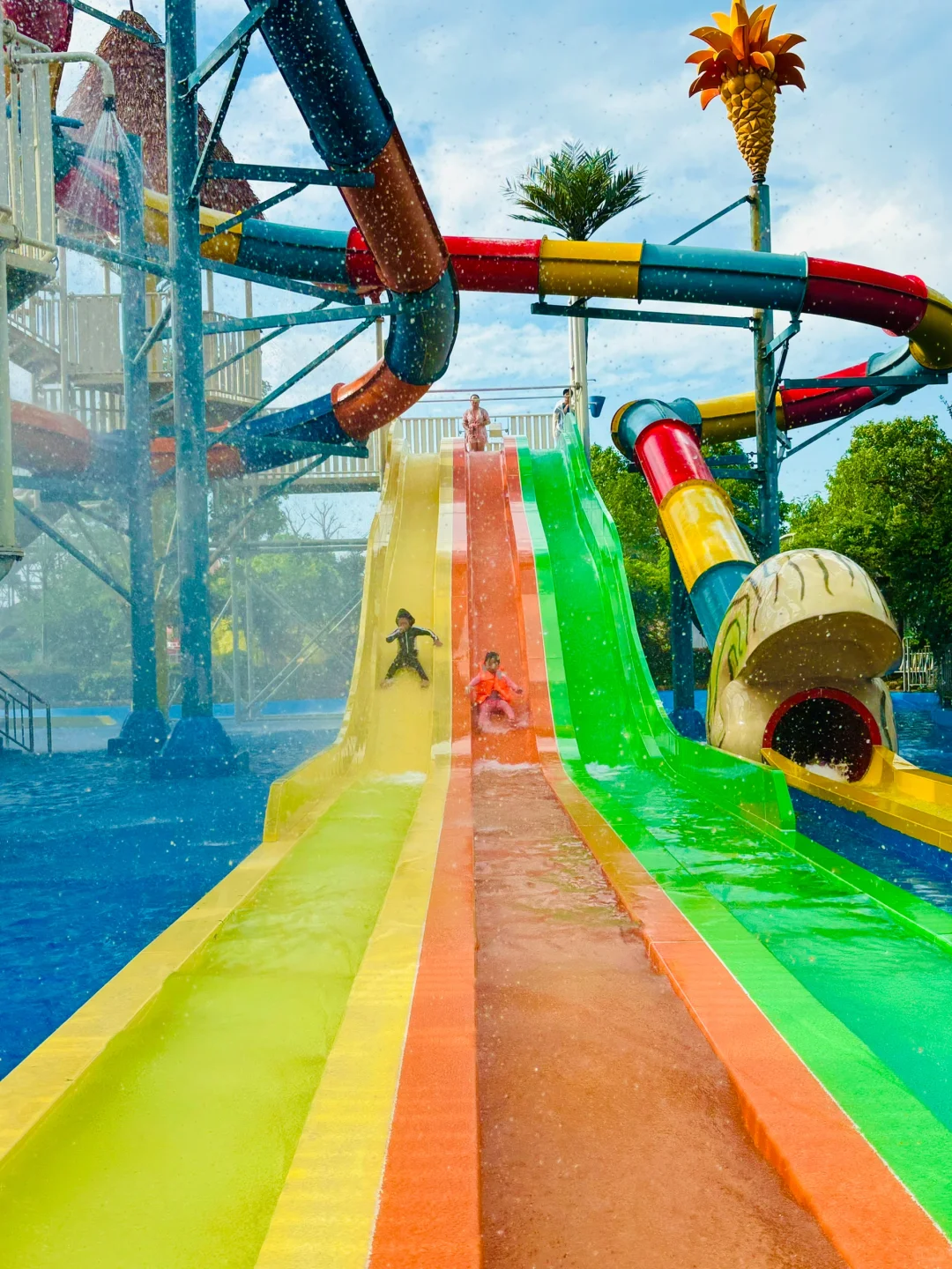 武汉人的嘴真严。。。人少！快冲！室内外水乐园