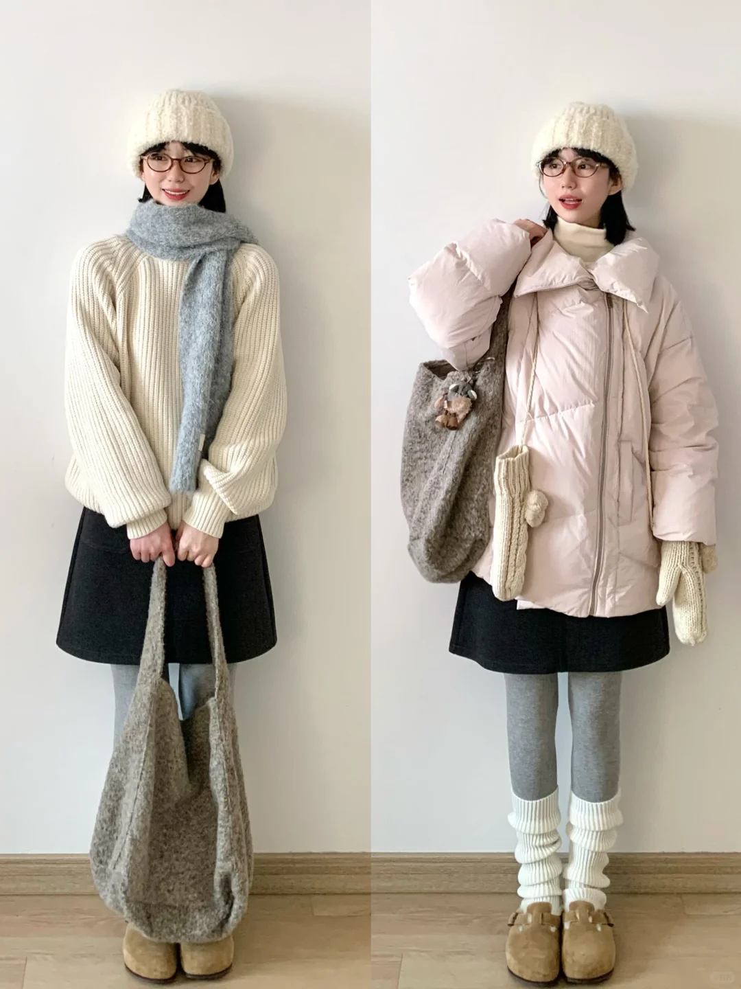 ☁️粉色大被子～好喜欢这件羽绒服！