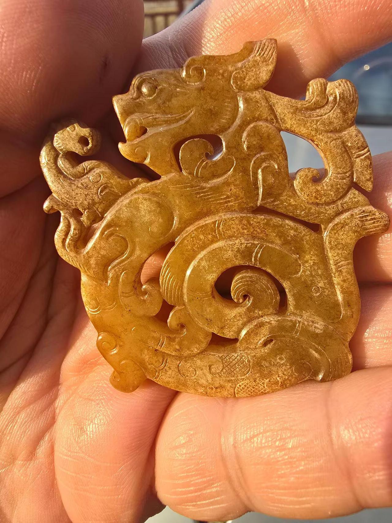 苍龙教子素材里最有意思的。古玩鉴赏 古玩收藏交流 古玩欣赏 文玩雅物