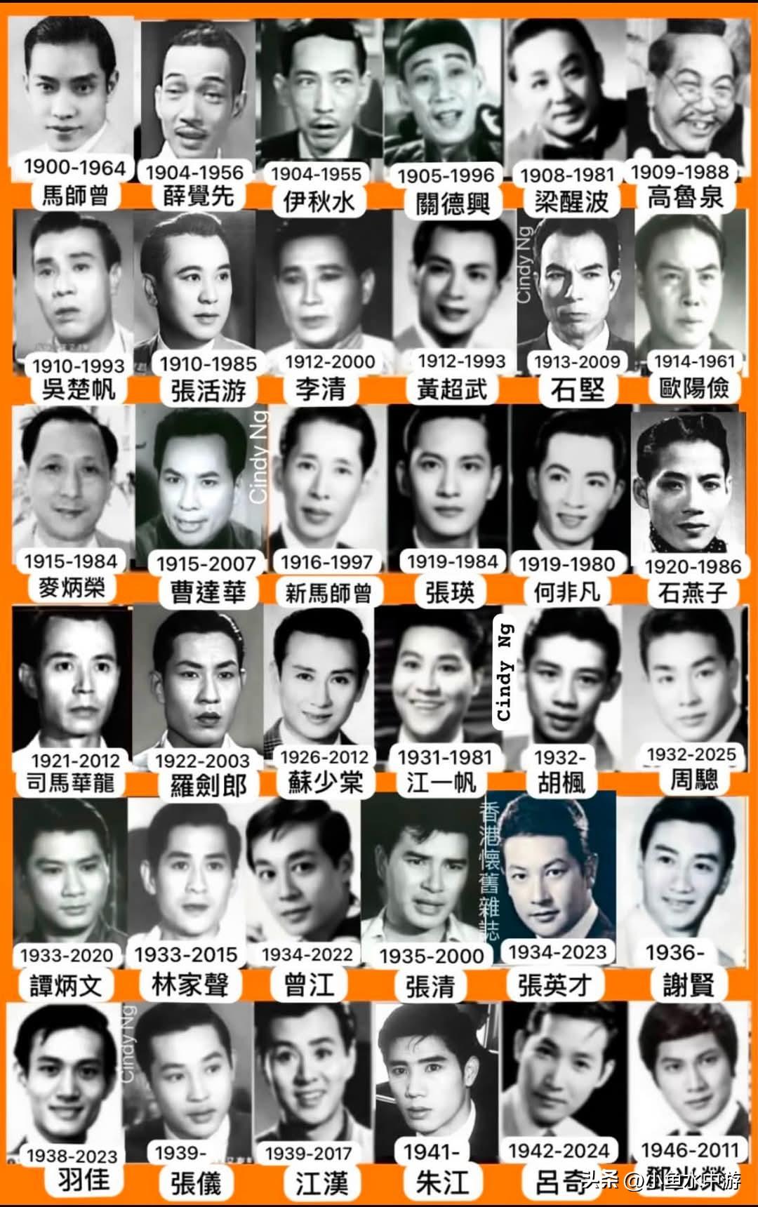 粤语长片的黄金时代，从早期粤剧老戏骨，发展到五六十年代的英俊小生、喜剧大师与经典