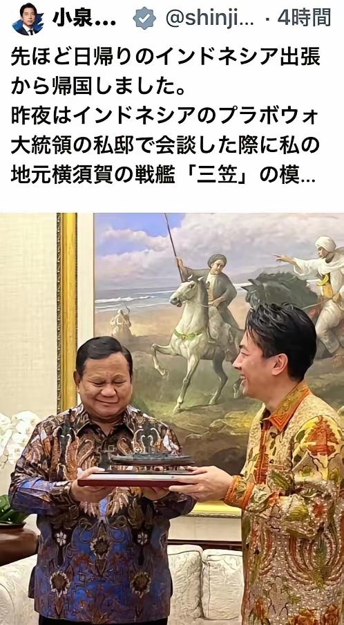 日本防长小泉进次郎，是真的不知道日本的侵略历史，还是说故意羞辱人家印尼总统呢？