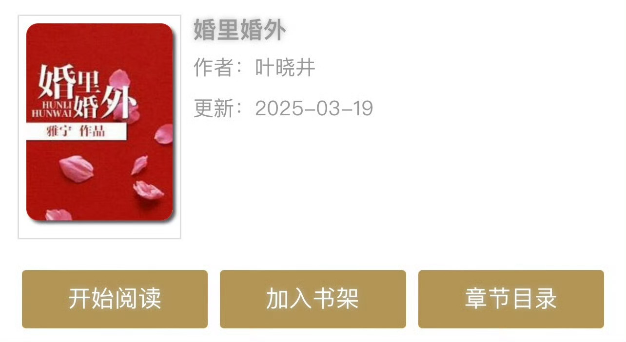 小说推荐：《婚里婚外》 作者:叶晓井简评：娇气漂亮公务员vs腹黑京圈太子爷，男小