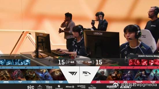 《英雄联盟》EWC四分之一决赛：T1战队2：0横扫HLE在17日晚2026电竞世