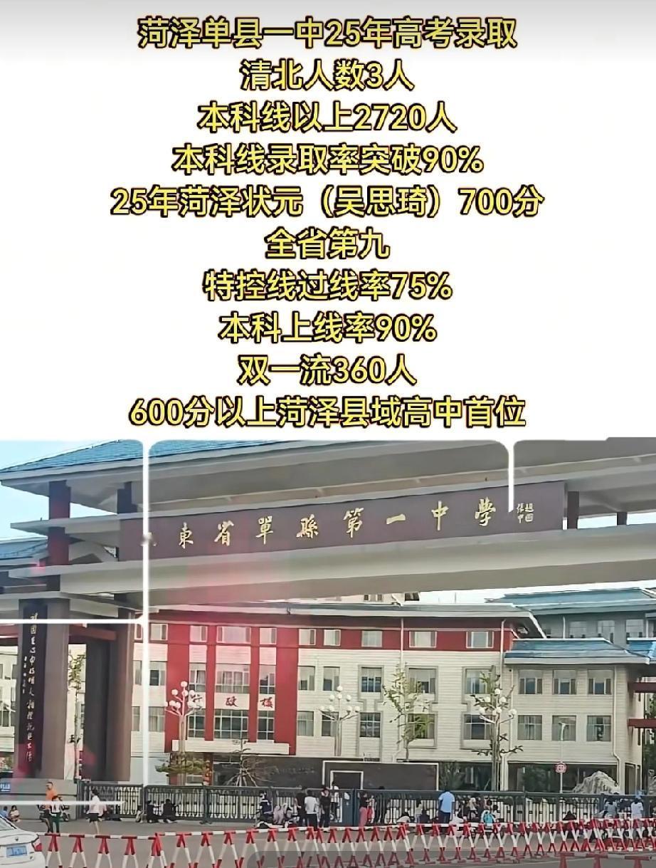 单县一中2025年高考成绩