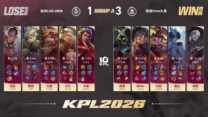 Hero夏季赛让一追三Hero战胜LGDNBW恭喜Hero3:1战胜LGDNBW
