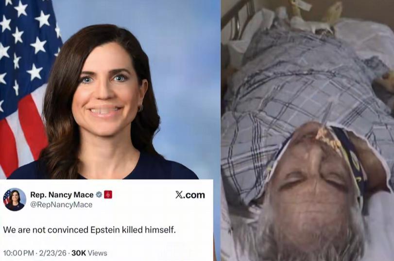 美国国会女议员南希·梅斯刚刚发帖表示：“我们并不确信爱泼斯坦是自杀的。”
有人留