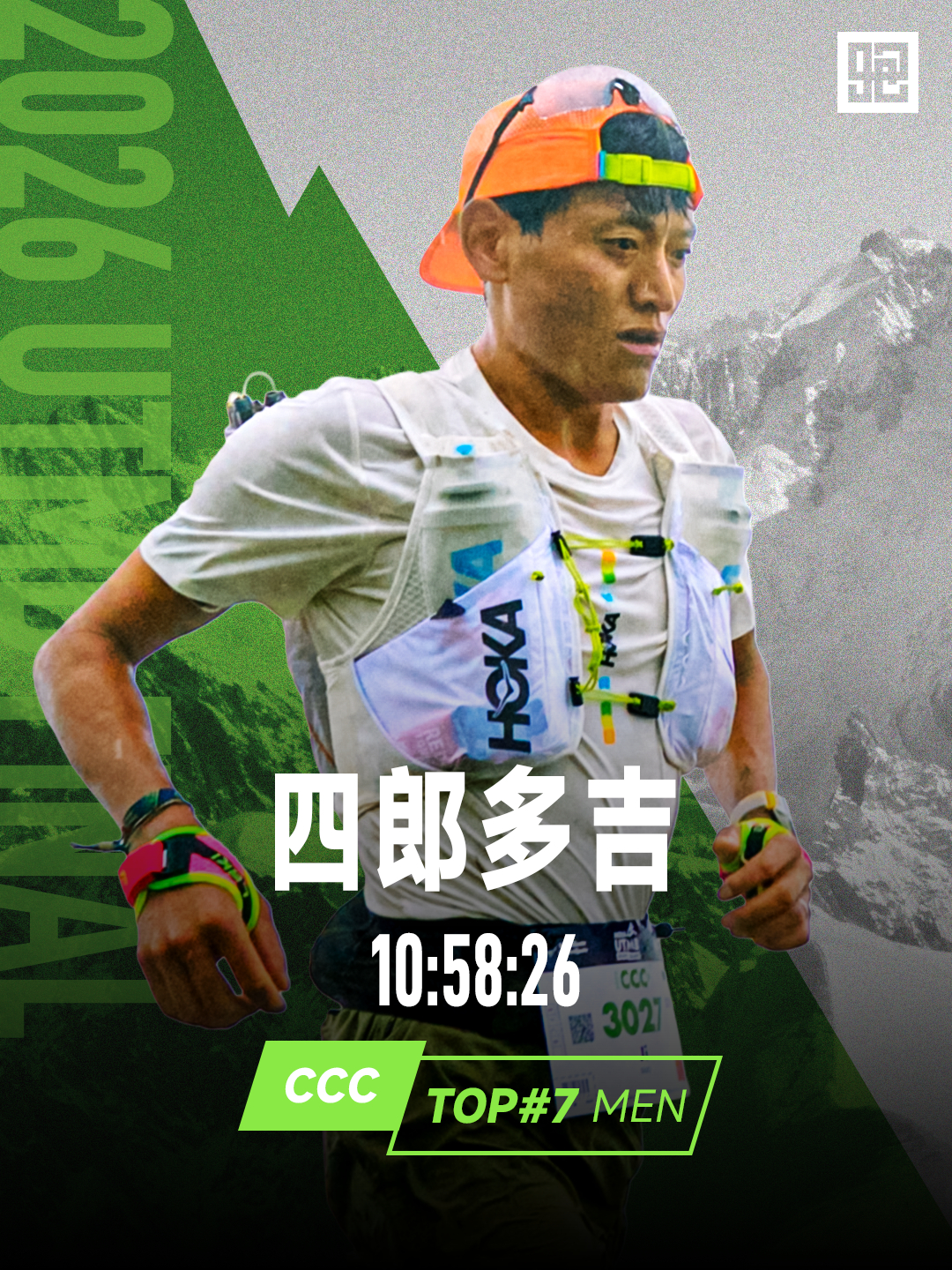 2026UTMB CCC组别。中国选手、Nike ACG 姚妙以12小时15分4