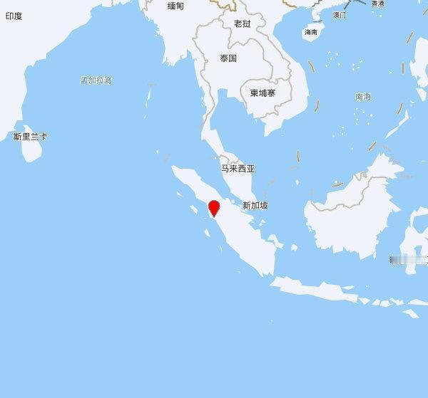 【欧洲地中海地震中心】发布，2026-06-06 05:35:40 在 苏门答腊