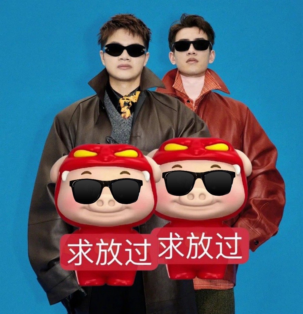 #梁伟铿王昶双人封面# 报意思🆘你俩这张有点像猪猪侠这个表情包🤣🤣 #芝士
