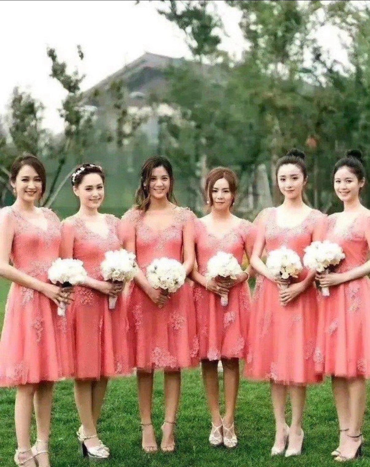 陈妍希当年的伴娘团可以算是伴娘界的天花板了吧 ​​​
