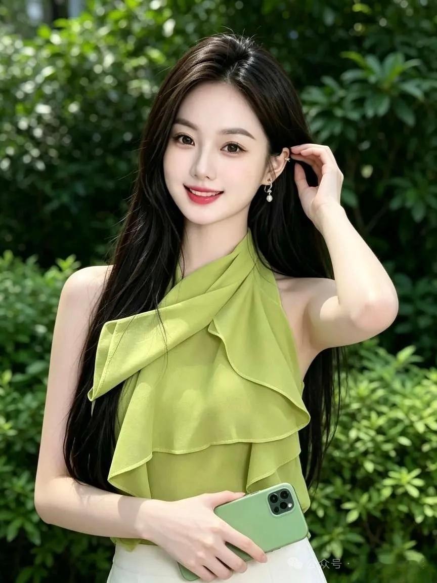 “绿衣美人倚，芳草映春晖”，这画面简直美到骨子里。想象一下，身着绿衣的美人斜倚着