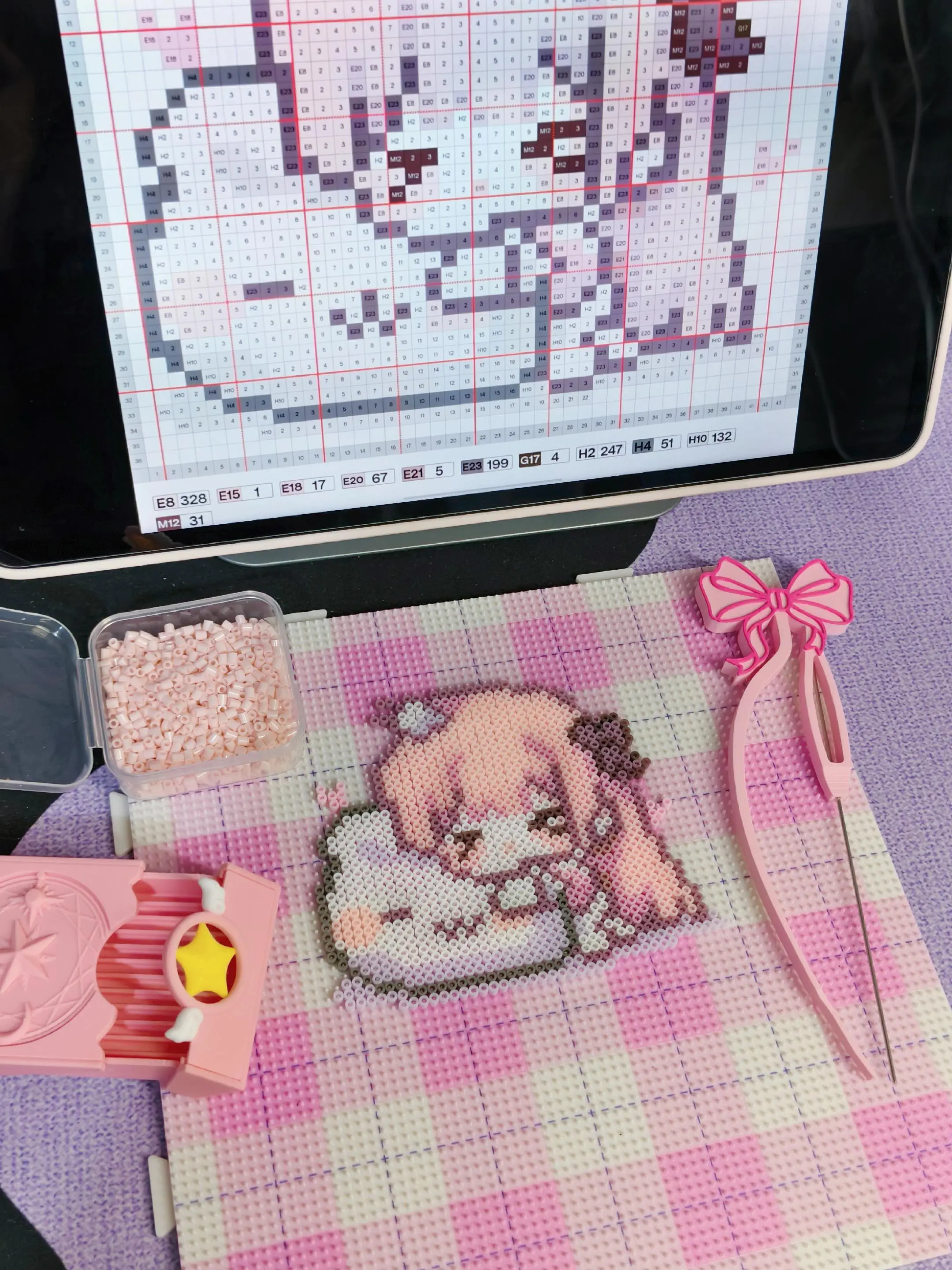 拼豆接🥚中～滴滴